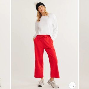 Dudley Stephens! NWT  XL Chateau Lounge pant in RED terry fleece